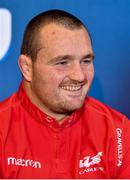 2 October 2017; Ken Owens of Scarlets in attendance at the European Rugby Champions Cup and Challenge Cup 2017/18 season launch for PRO14 clubs at the Convention Centre in Dublin. Photo by Eóin Noonan/Sportsfile