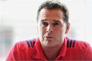 2 October 2017; Munster Director of Rugby Rassie Erasmus in attendance at the European Rugby Champions Cup and Challenge Cup 2017/18 season launch for PRO14 clubs at the Convention Centre in Dublin. Photo by Brendan Moran/Sportsfile