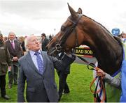 22 July 2012; The President of Ireland Michael D. Higgins with winner of the Darley Irish Oaks Great Heavens. Curragh Racecourse, the Curragh, Co. Kildare. Picture credit: Matt Browne / SPORTSFILE