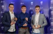 2 October 2017; Galway winners, from left, Sean Loftus, Conor Whelan and Thomas Monaghan at the Bord Gáis Energy Team of the Year Awards in Croke Park. Photo by Piaras Ó Mídheach/Sportsfile