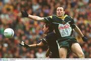 13 October 2002; Seamus Moynihan, Ireland, in action against Adam Simpson, Australia. Ireland v Australia, International Rules Series, Test 1, Croke Park, Dublin. Picture credit; Brian Lawless / SPORTSFILE