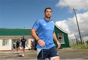 3 August 2012; Leinster's Rob Kearney makes his way from the dressing room onto the pitch for an open training session ahead of the 2012/13 season. Leinster Rugby Open Training Session, Co. Carlow RFC, Carlow. Picture credit: Matt Browne / SPORTSFILE