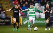 10 October 2017; Trevor Clarke of Shamrock Rovers in action against Sean Hoare of Dundalk during the Irish Daily Mail FAI Cup Semi-Final Replay match between Shamrock Rovers and Dundalk at Tallaght Stadium in Tallaght, Dublin. Photo by Stephen McCarthy/Sportsfile