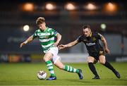 10 October 2017; Luke Byrne of Shamrock Rovers in action against Dylan Connolly of Dundalk during the Irish Daily Mail FAI Cup Semi-Final Replay match between Shamrock Rovers and Dundalk at Tallaght Stadium in Tallaght, Dublin. Photo by Stephen McCarthy/Sportsfile