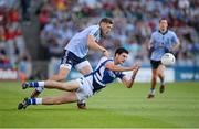 4 August 2012; Brendan Quigley, Laois, in action against Paul Flynn, Dublin. GAA Football All-Ireland Senior Championship Quarter-Final, Dublin v Laois, Croke Park, Dublin. Picture credit: Ray McManus / SPORTSFILE