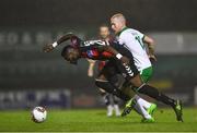 13 October 2017; Ismahil Akinade of Bohemians in action against Stephen Dooley of Cork City during the SSE Airtricity League Premier Division match between Bohemians and Cork City at Dalymount Park in Dublin. Photo by Eóin Noonan/Sportsfile