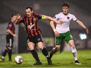 13 October 2017; Derek Pender of Bohemians in action against Kieran Sadlier of Cork City during the SSE Airtricity League Premier Division match between Bohemians and Cork City at Dalymount Park in Dublin. Photo by Stephen McCarthy/Sportsfile