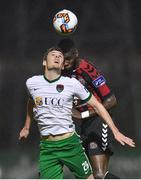 13 October 2017; Garry Buckley of Cork City in action against Ismahil Akinade of Bohemians during the SSE Airtricity League Premier Division match between Bohemians and Cork City at Dalymount Park in Dublin. Photo by Eóin Noonan/Sportsfile