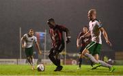 13 October 2017; Faud Sule of Bohemians in action against Stephen Dooley of Cork City during the SSE Airtricity League Premier Division match between Bohemians and Cork City at Dalymount Park in Dublin. Photo by Stephen McCarthy/Sportsfile