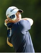 10 August 2012; Sweden's Pontus Widegren watches his drive on the 18th during the 25th International European Amateur Championship. Carton House, Montgomerie Course, Maynooth, Co. Kildare. Photo by Sportsfile