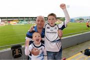 11 August 2012; Leinster supporters Ryan, Paul and Cillian Farrell, from Blessington, Co. Wicklow, ahead of the game. Pre-Season Friendly, Leinster v Gloucester, Tallaght Stadium, Tallaght, Co. Dublin. Picture credit: Matt Browne / SPORTSFILE