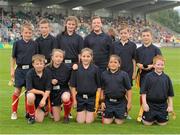 11 August 2012; Tallaght RFC who took part in the half-time mini games featuring Clondalkin RFC and Tallaght RFC. Pre-Season Friendly, Leinster v Gloucester, Tallaght Stadium, Tallaght, Co. Dublin. Photo by Sportsfile