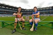 13 August 2012; Kilkenny hurler Brian Hogan and Tipperary hurler Pádraic Maher, right, in attendance at a press conference ahead of the GAA Hurling All-Ireland Senior Championship Semi-Final between Tipperary and Kilkenny on Sunday. Croke Park, Dublin. Picture credit: Barry Cregg / SPORTSFILE