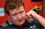 23 October 2017; Stephen Archer of Munster during a Munster Rugby Press Conference at the University of Limerick in Limerick. Photo by Diarmuid Greene/Sportsfile