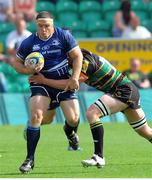 18 August 2012; Heinke van der Merwe, Leinster, attempts to break through the Northampton Saints defence. Pre-Season Friendly, Northampton Saints v Leinster, Franklin's Gardens, Northampton, England. Picture credit: Tom Dwyer / SPORTSFILE