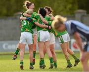 18 August 2012; Kerry players celebrate at the end of the game. TG4 All-Ireland Ladies Football Senior Championship Quarter-Final, Dublin v Kerry, St. Brendan's Park, Birr, Co. Offaly. Photo by Sportsfile
