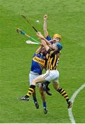 19 August 2012; Brian Hogan, Kilkenny, contests a dropping ball with Patrick Maher and Lar Corbett, Tipperary. GAA Hurling All-Ireland Senior Championship Semi-Final, Kilkenny v Tipperary, Croke Park, Dublin. Picture credit: Brendan Moran / SPORTSFILE