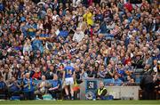 19 August 2012; Tipperary full forward John O'Brien receives the applause of both sets of supporters as he leaves the field, after being substituted late in the game. GAA Hurling All-Ireland Senior Championship Semi-Final, Kilkenny v Tipperary, Croke Park, Dublin. Picture credit: Ray McManus / SPORTSFILE