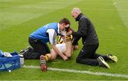 19 August 2012; Michael Fennelly receives attention before the parade. GAA Hurling All-Ireland Senior Championship Semi-Final, Kilkenny v Tipperary, Croke Park, Dublin. Picture credit: Ray McManus / SPORTSFILE