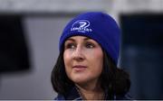 28 October 2017; Leinster supporter Aisling O'Connor ahead of the Guinness PRO14 Round 7 match between Ulster and Leinster at Kingspan Stadium in Belfast. Photo by David Fitzgerald/Sportsfile
