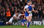 28 October 2017; Rob Kearney of Leinster is tackled by Rodney Ah You of Ulster during the Guinness PRO14 Round 7 match between Ulster and Leinster at Kingspan Stadium in Belfast. Photo by David Fitzgerald/Sportsfile