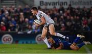 28 October 2017; Jacob Stockdale of Ulster is tackled by Rob Kearney of Leinster during the Guinness PRO14 Round 7 match between Ulster and Leinster at Kingspan Stadium in Belfast. Photo by David Fitzgerald/Sportsfile