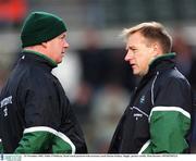 23 November 2002; Eddie O'Sullivan, Head coach pictured with assistant coach Declan Kidney. Rugby. picture credit; Matt Browne / SPORTSFILE