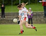 25 August 2012; Marie Ambrose, Cork, in action against Galway. All Ireland U16 ‘A’ Championship Final, Cork v Galway, MacDonagh Park, Nenagh, Co. Tipperary. Picture credit: Matt Browne / SPORTSFILE