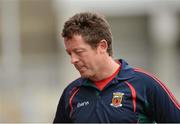 26 August 2012; A dejected Tony Duffy, Mayo manager, at the final whistle. Electric Ireland GAA Football All-Ireland Minor Championship Semi-Final, Meath v Mayo, Croke Park, Dublin. Picture credit: Oliver McVeigh / SPORTSFILE