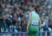 31 August 2012; Ireland's Heather Jameson, from Garristown, Dublin, competes in the long jump - T37 final. Jameson jumped a new personal best while finishing 7th in the event overall London 2012 Paralympic Games, Athletics, Olympic Stadium, Olympic Park, Stratford, London, England. Picture credit: Brian Lawless / SPORTSFILE