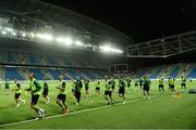 6 September 2012; A general view of Republic of Ireland squad training ahead of their 2014 FIFA World Cup qualifier against Kazakhstan on Friday. Republic of Ireland Squad Training, Astana Arena, Astana, Kazakhstan. Picture credit: David Maher / SPORTSFILE