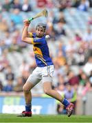 9 September 2012; John McGrath, Tipperary, shoots to score a goal from a penalty. Electric Ireland GAA Hurling All-Ireland Minor Championship Final, Dublin v Tipperary, Croke Park, Dublin. Picture credit: Pat Murphy / SPORTSFILE