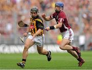 9 September 2012; Richie Hogan, Kilkenny, in action against Cyril Donnellan, Galway. GAA Hurling All-Ireland Senior Championship Final, Kilkenny v Galway, Croke Park, Dublin. Picture credit: Pat Murphy / SPORTSFILE