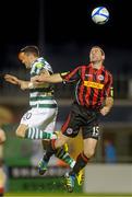 10 September 2012; Billy Dennehy, Shamrock Rovers, in action against Dave Mulcahy, Bohemians. Airtricity League Premier Division, Shamrock Rovers v Bohemians, Tallaght Stadium, Tallaght, Co. Dublin. Picture credit: Pat Murphy / SPORTSFILE