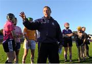 6 September 2012; Wexford manager JJ Doyle with his players during a press night ahead of their All-Ireland Senior Camogie Championship final, in association with RTÉ Sport, against Cork on Sunday 16th September. Wexford Park, Wexford. Picture credit: Matt Browne / SPORTSFILE