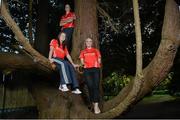 5 September 2012; Cork's Eimear O'Sullivan, left, Orla Cotter, centre, and Anna Geary during a press night ahead of their All-Ireland Senior Camogie Championship Final, in association with RTÉ Sport, against Wexford on Sunday the 16th of September. Rochestown Park Hotel, Cork. Picture credit: Barry Cregg / SPORTSFILE