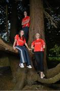 5 September 2012; Cork's Eimear O'Sullivan, left, Orla Cotter, centre, and Anna Geary during a press night ahead of their All-Ireland Senior Camogie Championship Final, in association with RTÉ Sport, against Wexford on Sunday the 16th of September. Rochestown Park Hotel, Cork. Picture credit: Barry Cregg / SPORTSFILE