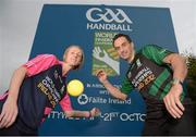 12 September 2012; Fiona Shannon, from Belfast, Women's World Senior Handball Champion, and Paul Brady, World Senior Handball Champion, in attendance at the launch of the 2012 World Handball Championships. The world's most prolific handballers, representing over 30 countries, will converge on the Citywest Events Arena, in Dublin, between the 11th and the 21st of October, for the most spectacular showpiece  occasion in the sport's history. Croke Park, Dublin. Picture credit: Brian Lawless / SPORTSFILE