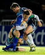 21 September 2012; Matthew Jarvis, Connacht, is tackled by Scott Wight and Peter Horne, right, Glasgow Warriors. Celtic League 2012/13, Round 4, Glasgow Warriors v Connacht, Scotstoun Stadium, Glasgow, Scotland. Picture credit: Craig Watson / SPORTSFILE