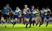 21 September 2012; Robbie Henshaw, Connacht, attempts to break through the Glasgow Warriors defence. Celtic League 2012/13, Round 4, Glasgow Warriors v Connacht, Scotstoun Stadium, Glasgow, Scotland. Picture credit: Craig Watson / SPORTSFILE