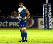 21 September 2012; A dejected George Naoupu, Connacht, after defeat to Glasgow Warriors. Celtic League 2012/13, Round 4, Glasgow Warriors v Connacht, Scotstoun Stadium, Glasgow, Scotland. Picture credit: Craig Watson / SPORTSFILE