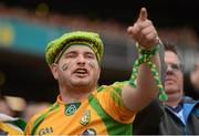 23 September 2012; A Donegal supporter watches the game. Supporters at GAA Football All-Ireland Championship Finals, Croke Park, Dublin. Picture credit: Pat Murphy / SPORTSFILE