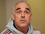 19 September 2012; Galway manager Anthony Cunningham speaking to the media during a press night ahead of their side's GAA Hurling All-Ireland Championship Final replay against Kilkenny on September 30th. Galway Senior Hurling Team Press Night, Ballinasloe, Co. Galway. Picture credit: Barry Cregg / SPORTSFILE