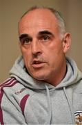 19 September 2012; Galway manager Anthony Cunningham speaking to the media during a press night ahead of their side's GAA Hurling All-Ireland Championship Final replay against Kilkenny on September 30th. Galway Senior Hurling Team Press Night, Ballinasloe, Co. Galway. Picture credit: Barry Cregg / SPORTSFILE