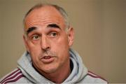 19 September 2012; Galway manager Anthony Cunningham speaking to the media during a press night ahead of their side's GAA Hurling All-Ireland Championship Final replay against Kilkenny on September 30th. Galway Senior Hurling Team Press Night, Ballinasloe, Co. Galway. Picture credit: Barry Cregg / SPORTSFILE