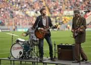 30 September 2012; The Stunning performing in Croke Park. Entertainment at the GAA Hurling All-Ireland Championship Finals, Croke Park, Dublin. Picture credit: Pat Murphy / SPORTSFILE