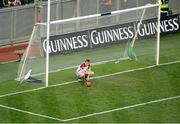 30 September 2012; A dejected Galway goalkeeper Fergal Flannery after the game. GAA Hurling All-Ireland Senior Championship Final Replay, Kilkenny v Galway, Croke Park, Dublin. Picture credit: Daire Brennan / SPORTSFILE