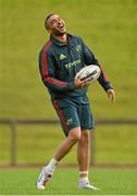 2 October 2012; Munster's Simon Zebo during squad training ahead of their Celtic League, Round 6, match against Leinster on Saturday. Munster Rugby Squad Training, University of Limerick, Limerick. Picture credit: Diarmuid Greene / SPORTSFILE