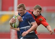 7 October 2012; Garry Dunne, Leinster, is tackled by Cian Tierney, Munster. Under 18 Club Interprovincial, Munster v Leinster, Thomond Park, Limerick. Picture credit: Diarmuid Greene / SPORTSFILE