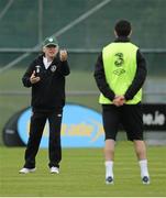 8 October 2012; Republic of Ireland manager Gionvanni Trapattoni during squad training ahead of their side's FIFA World Cup Qualifier match against Germany on Friday. Republic of Ireland Squad Training, Gannon Park, Malahide, Co. Dublin. Picture credit: David Maher / SPORTSFILE